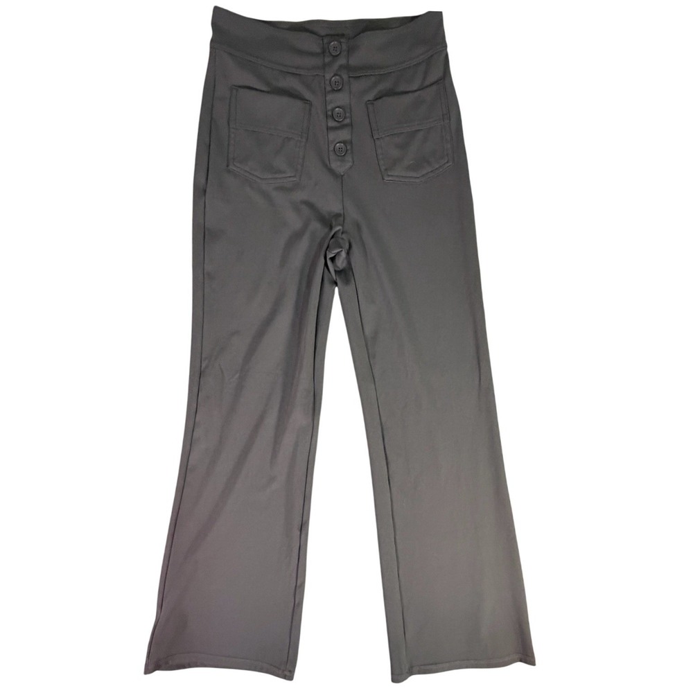 Womens Gray Pull on Pants  Bootcut Size Small Polyester‎ Spandex Casual